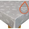 Karina Home Megan Wipe Clean Tablecloth Vinyl PVC (Grey, 140cm
