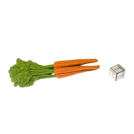 Miniblings Carrot Brooch Vegetable Beet Carrot Rubber Handmade Fashion Jewellery I Lapel Pin Button Pins, Rubber, metal