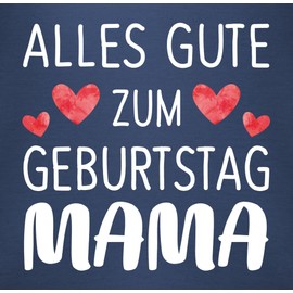 Shirtracer - Baby Bodysuit Boy Girl - Sayings - Happy Birthday Mum White, 1 Navy Blue