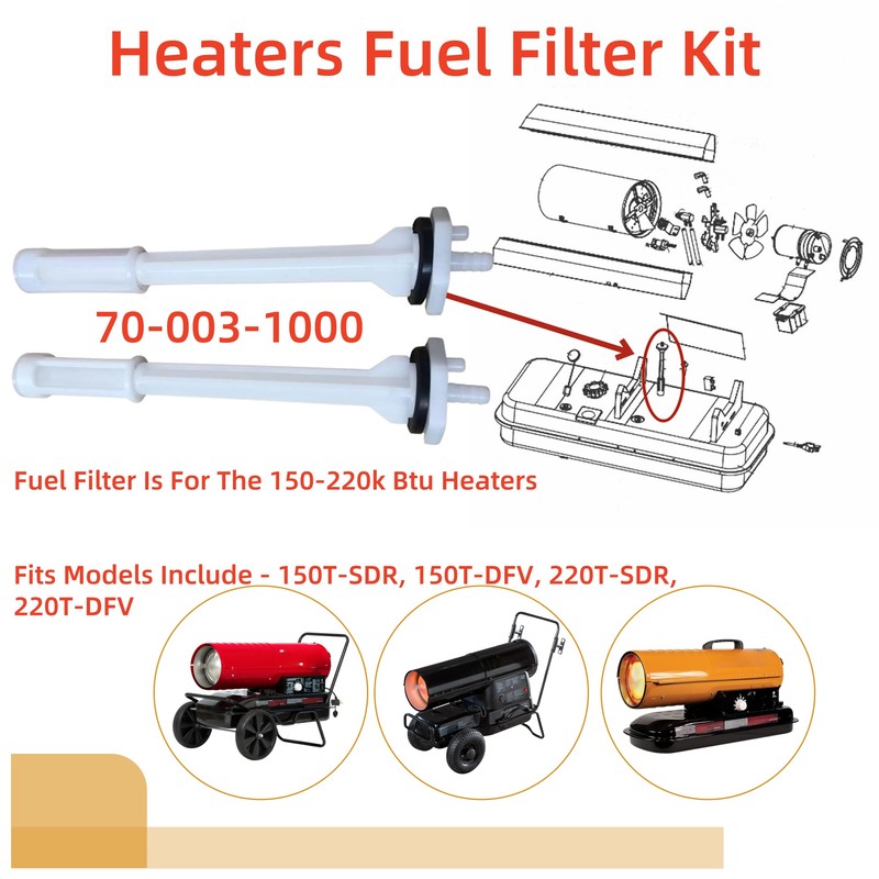 Dgdhf Replacement Fuel Filter 70-003-1000 Fits Pinnacle ProTemp Remington Master