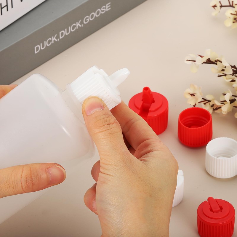 PATIKIL 24 Pcs 24/410 Flip Bottle Top Dispensing Caps, Plastic