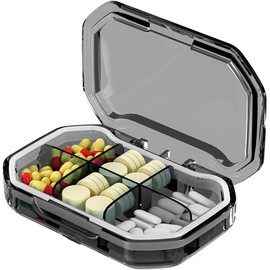 Pastillero - Organizador de Pastillas de Gran Capacidad Estuches para Pastillas de Caja Portátil Recipiente para Viajes