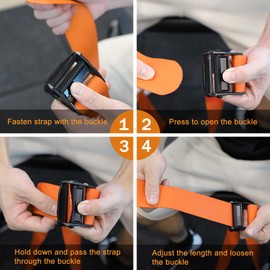 Hamstring Curl Strap,59 inches Adjustable Squat Strap Foot Dumbbell Strap,Exercise Strap Assisted Leg Curl Strap Leg Tibialis Raises Workout for Teenagers(Burnt Orange)