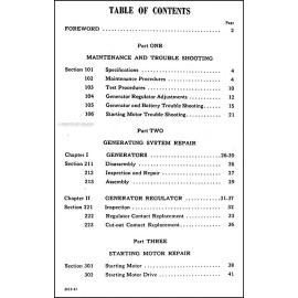 Ford Generator and Starter Shop Manual 1933 1934 1935 1936-1947 Lincoln Repair