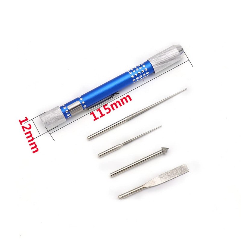 VOANZO Beading Needles Kit Grinding Carving Tool Pearl Reamer for