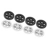 4Pcs Luggage Swivel Wheels Lightweight Flame Retardant Heat Insulation Suitcase