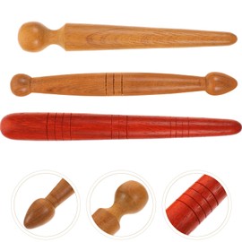 Wooden Acupressure Pen Reflexology Stick 3Pcs Manual Acupressure Pen Wooden Thai Massage Stick Trigger Point Massager Tool Deep Tissue Massage Rod for Men Women Body Feet Muscle