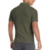 YTD Men's Classic Fit Short Sleeve Polo Shirts Casual Basic