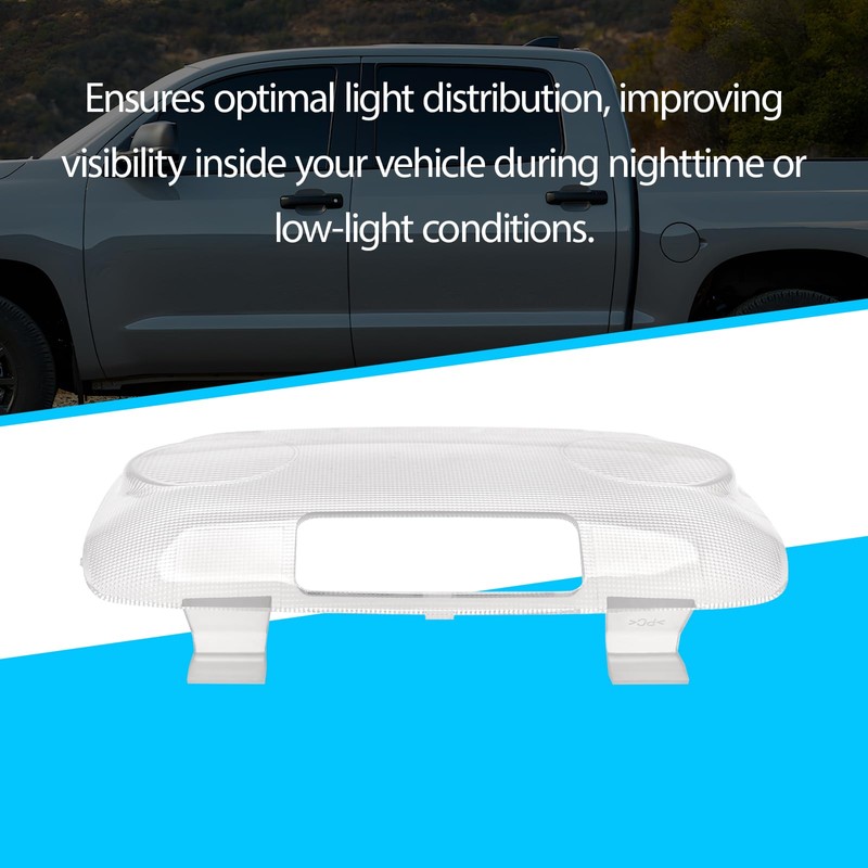 Reading Dome Assembly Light Cover Compatible with Toyota Sequoia 2008-2021