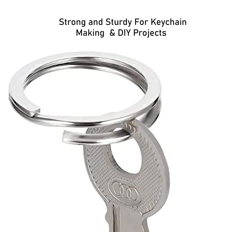 ebuyerfix 100 Pcs with 25mm to 28mm Round Key Rings