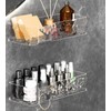 Clear Shower Shelves, Acrylic Shower Shelves, Clear Caddy, Mirror Shelf,