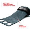 WARM BODY COLD MIND Leather Hand Grips - 3 Finger,