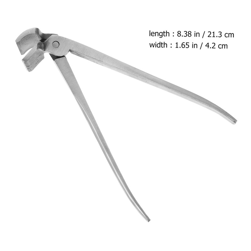 IWOWHERO Press Flatten Pliers Flat Nose Pliers for Leather Strong