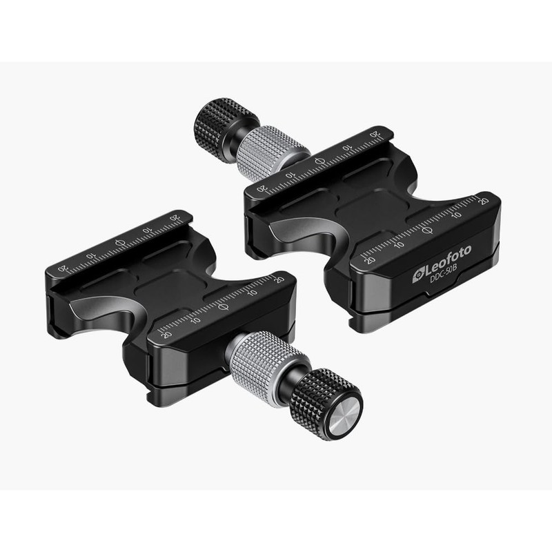 Leofoto DDC-50B with BPL-50N Arca-Swiss Compatible QR Double Clamp, Double-Sided