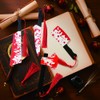 Horror Knife Acrylic Bookmark Set, Tassel Bookmarks for Halloween Fans