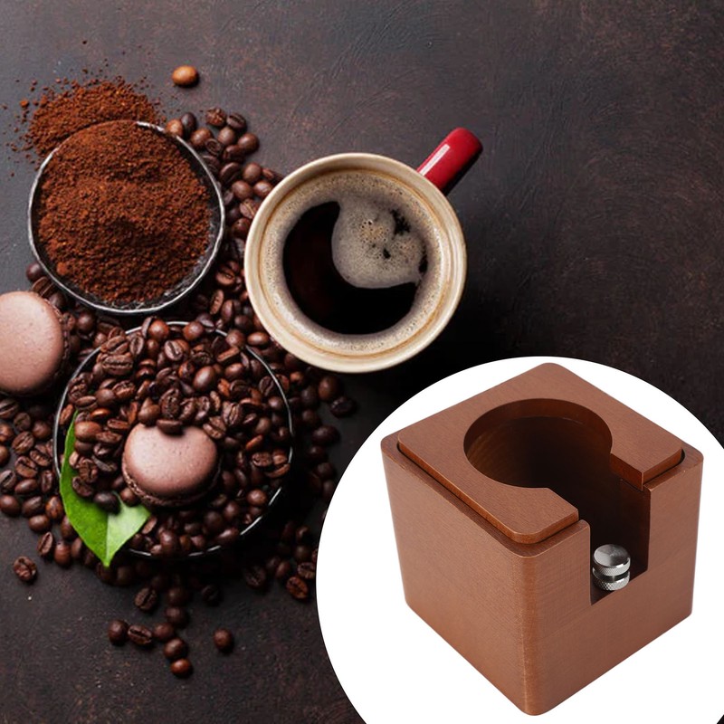 Coffee Tamper Holder Universal Food Safe Wood Coffee Filter Tamper