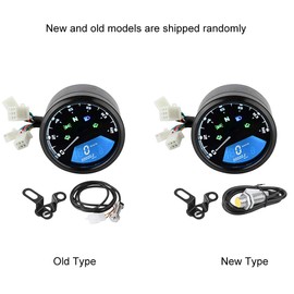 Motorcycle Tachomete, Universal Motorcycle LCD magnetic Digital Display Speedometer Odometer Tachometer motorbike Fuel Meter Gauge motorcycle