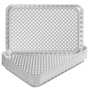 SafBbcue Disposable Grill Toppers 10 Pack Disposable Aluminum Foil Grill