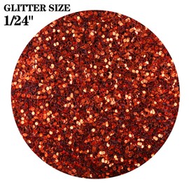 TORC Burnt Orange Chunky Glitter 1 Pound 16 OZ Glitter for Resin Crafts Tumblers Cosmetic Art Festival Decoration
