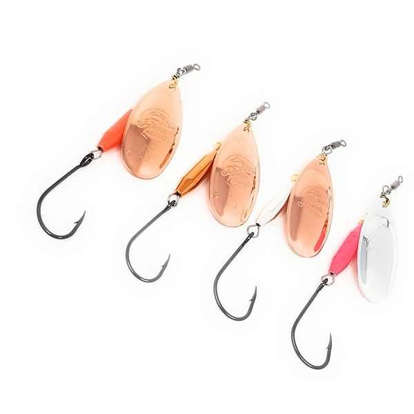 Prime Lures Weighted Fishing Spinners Real Silver