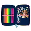 Derform Cute Dog Pencil Case Filled 2 Compartments Pencil Case