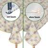 Splenditex Oilcloth Tablecloth Washable Wax Tablecloth Plastic Tablecloths Premium Embossing