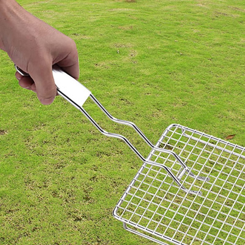SuKeYuan BBQ Grill Grate Lifter Narrow Grid Grill Lifter Stainless