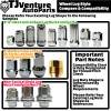 TJ 20Pcs Chrome M12x1.5 8 Point Star Tuner Lug Nuts+Key