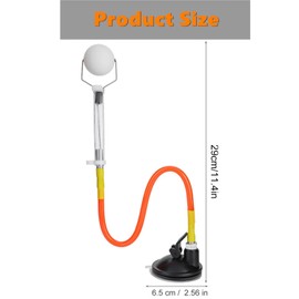 Aurorasports Table Tennis Trainer - Adjustable PVC Ping Pong Training Device, Rapid Rebound Ball Machine for Professional Stroking Practice, Compatible with Ping Pong Balls & Robots (A-Suction Cup)