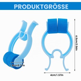 Pack of 16 Nose Clips Nose Bleed Clips with Padded Plastic Foam Nose Plug Clips Emergency Accident Hemostatic Nose Clips Blue