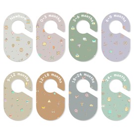 BESTOCEAN Set of 8 Modern, Cute Patterns Baby Closet Dividers