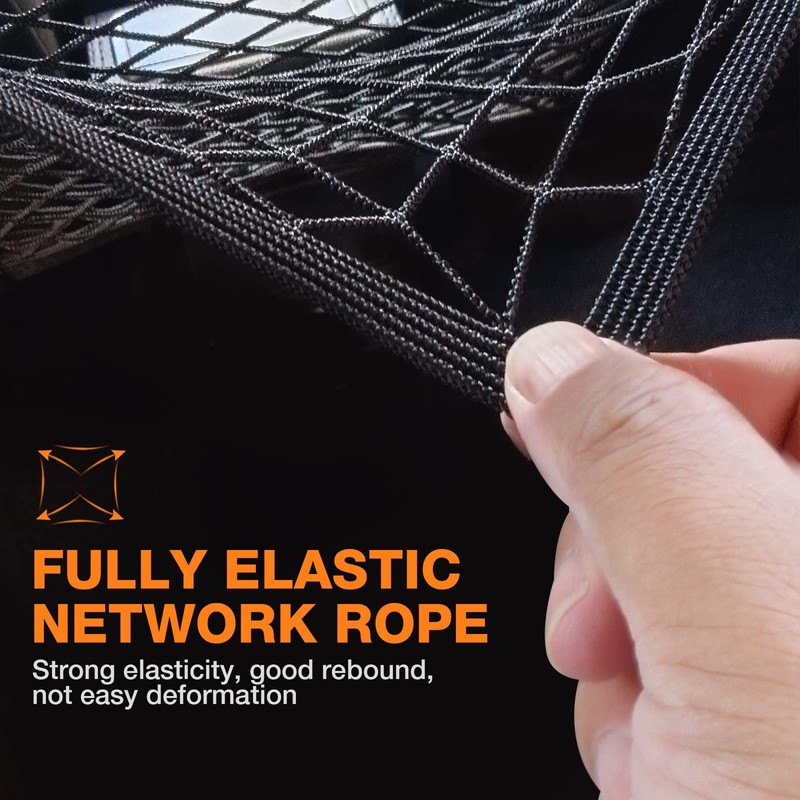 SARDVISA Upgrade Cargo Net for Motorcycle Helmet Storage, 10"X11" High-Elastic