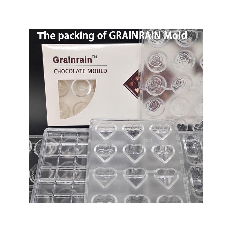 Grainrain polycarbonate chocolate mold polycarbonate chocolate bar mould Bullet Clear