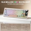 YUNZII IF68 Wireless Mechanical Keyboard (Beige,Candy Switch)
