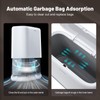 MOPALL Bathroom Trash Can, Vacuum Adsorption 3.3 Gallon Slim Garbage