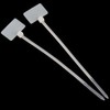 Amgate 100 Pcs Write on Tags Wire Zip Ties Cable