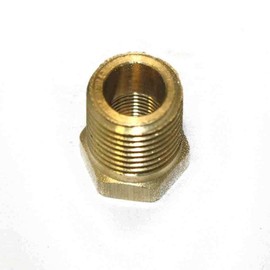 GULUANT 2 Pack Replacement 1/4 Inch NPT Male x 1/8 Inch NPT Female Brass Hex Bushing Reducer for Interstate Pneumatics FB402