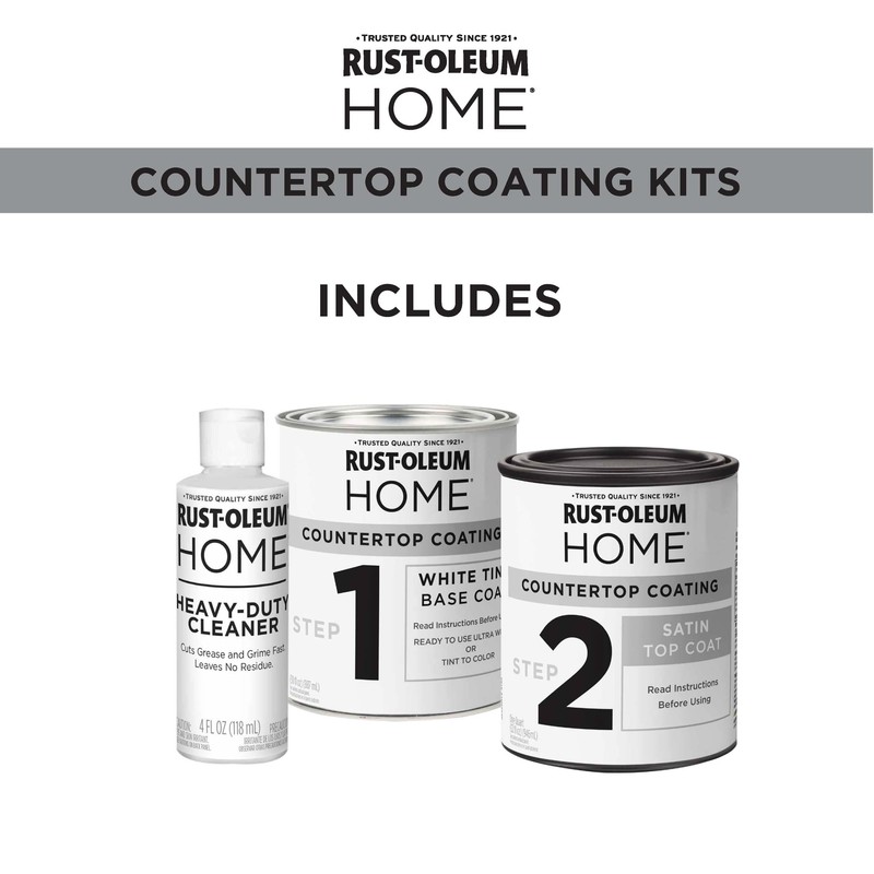 Rust-Oleum 384962 Home Countertop Coating Kit, Satin White