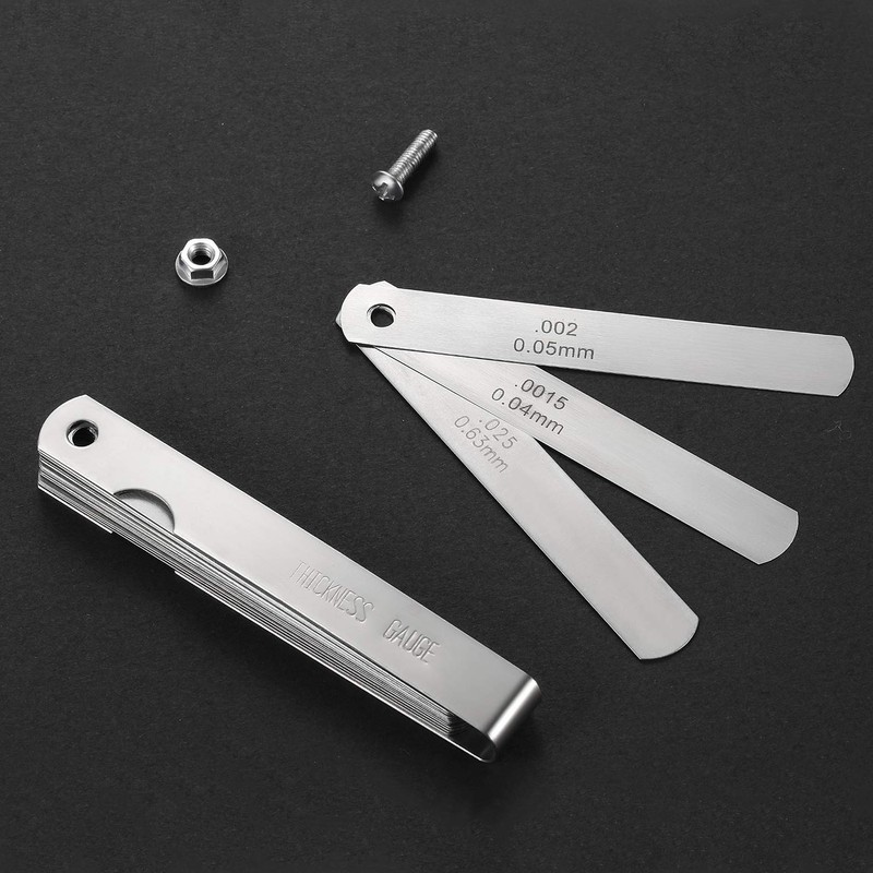 Stainless Steel Feeler Gauge Dual Marked Metric and Imperial Gap