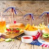 100pcs 4th of July Cocktail Picks Red White Blue Firework