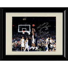 Generic Framed Kris Jenkins Championship Winner - Villanova Basketball - Autograph Promo Print (Black Cherry, 8x10)