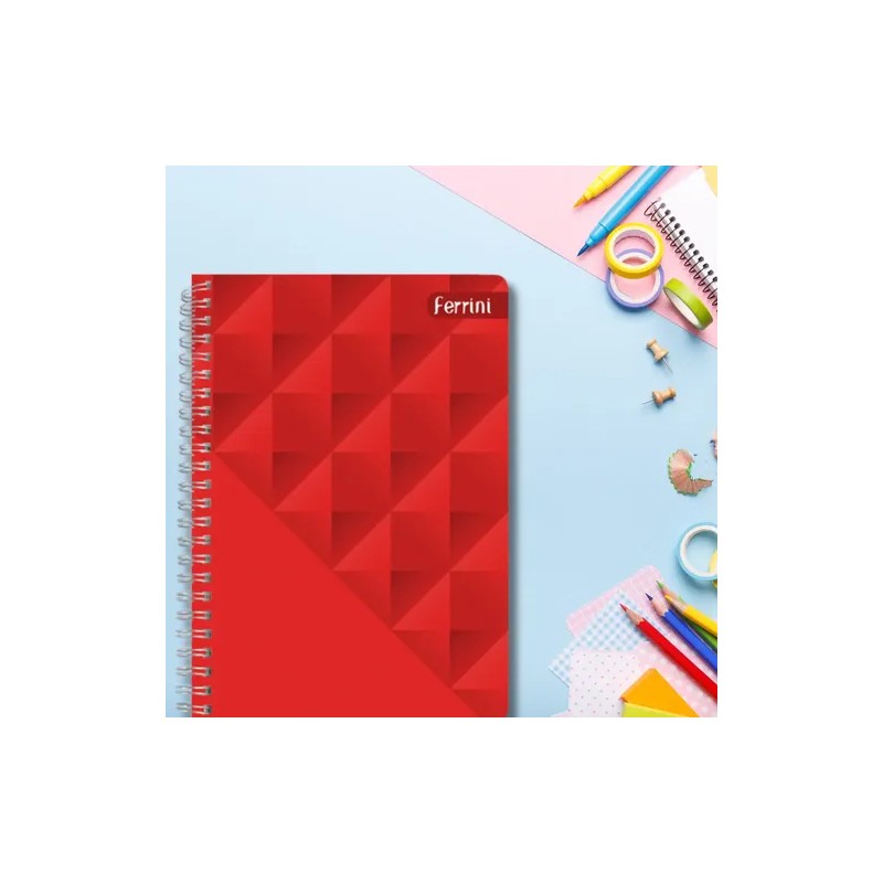 Cuaderno Profesional Ferrini 6pk Doble Aro Unicolor 120h Color CUADRO