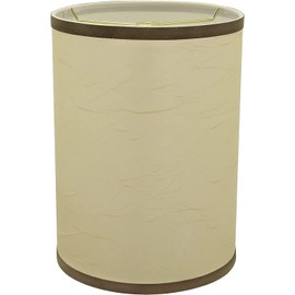 Aspen Creative 31270A Transitional Drum (Cylinder) Shaped Spider Construction Lamp Shade in Beige 8" wide (8" x 8" x 11")
