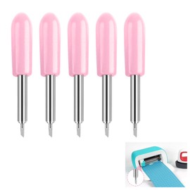 Sangcca 5 Pcs Replacement Blade for Joy Cutting Blades, Cutting Blades for Joy Cutting Plotter Blades, 30° Fine Point Blades, with Blade Holder Base for