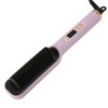 Negative Ion Hair Straightener Brush LCD Display Dual Use Heated