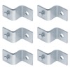6 Pcs Adjustable Z Shape Fitting Bracket for 1-5/8" Strut