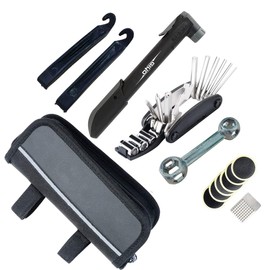 Abcsea 1 Group of Bicycle Tire Repair Kit, Bicycle Repair Kit, Bicycle Tool Kit, Bicycle Tool Bag, Saddle Bag