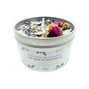 TOMOKO White Sage Scented Candle with Rose, Lavender and Crystal!