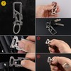 Titanium Carabiner Multitool Keyring with Screwdriver, Bottle Opener, Nut Turner,