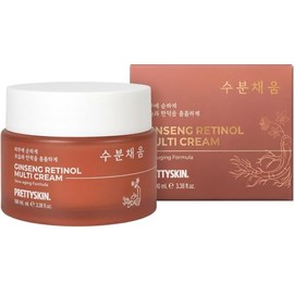 Prettyskin Extracto Ginseng Retinol Multi Cream Hidratante Facial Nutritivo Ayuda Mejorar Elasticidad Piel Firmeza Textura Suave Onzas Líquidas